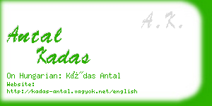 antal kadas business card